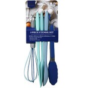 Wholesale - 5pc Blue Silicone utensil set C/P 48, UPC: 192598667250